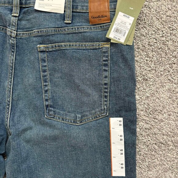 Men's Brand New Light Wash Jeans by Goodfellow & Co Size 40x30 - Picture 6 of 7